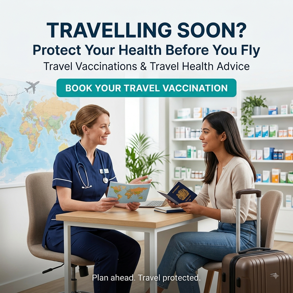 Travel health consultation with travel vaccination a whitwell.